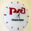 Часы: Акриловый пластик аппликация